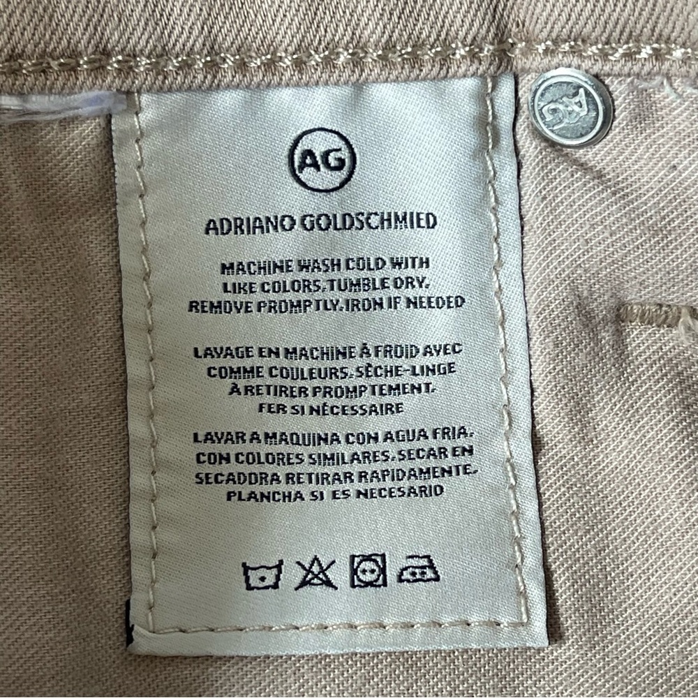 AG Adriano Goldschmied Legging Ankle Beige Jeans Women’s 29x26 - Picture 12 of 13